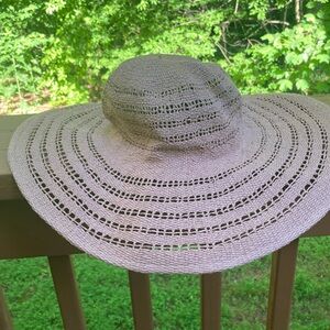 A new day tan pink sun hat